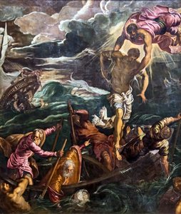 San Marco Saves a Buck during a Shipwreck by Tintoretto